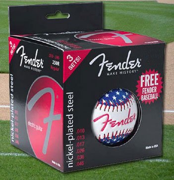 Fender 250L NPS Promo Pack with baseball (9-42) , 3 Full Sets