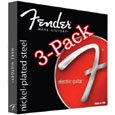 Fender 250R Nickel Plated Steel Electric Guitar Strings 3 PACK 10-46