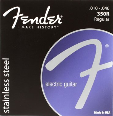 Fender 350R Stainless Steel Electric Guitar Strings Regular 10-46