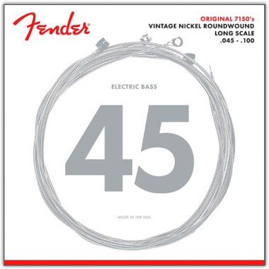 Fender 7150ML Pure Nickel Roundwound Electric Bass Strings (45-100)