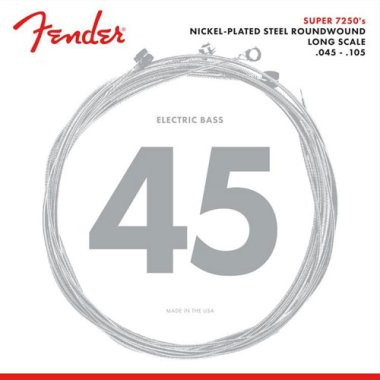 Fender 7250M Nickel-Plated Steel Roundwound Bass Strings (45-105)