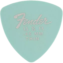 Fender Dura-Tone Daphne Blue Thin 346 Guitar Pick Rounded Triangle, One Pick