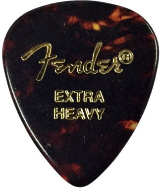 Fender Shell Extra Heavy 351 Classic Teardrop Celluloid Pick, One