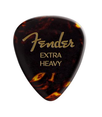 Fender Shell Extra Heavy 451 Shape Celluloid Pick, One