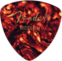 Fender Shell Medium 346 Guitar Pick Rounded Triangle, One