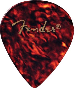 Fender Shell Thin 551 Classic Rounded/Pointed Celluloid Pick, One