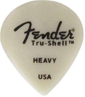 Fender Tru-Shell Heavy 551 Classic Rounded Premium Pick, One