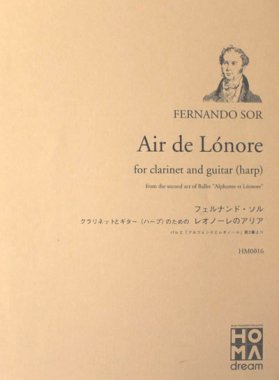 Fernando Sor | Air de Lonore for clarinet and guitar (harp)