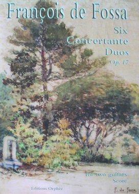 Fossa | Six Concertante Duos, Op. 17 score for 2 guitars