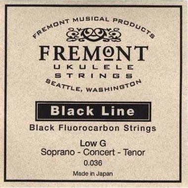 Fremont STR-FG Black Fluorocarbon Sop,Con,Tenor Ukulele Low G Single
