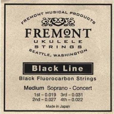 Fremont STR-FM Black Fluorocarbon for Sopr and Conc Ukulele, Medium