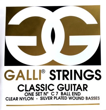 Galli C007 Ball End Classical Guitar Strings, Full Set