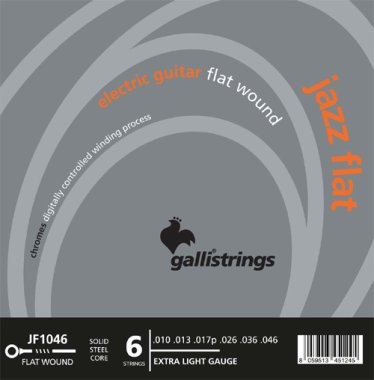 Galli G-JF10 Extra Light Jazz Flatwound Stainless Steel 10-46