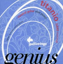 Galli Genius Titanio GR45 NT Classical Guitar Strings, Full Set