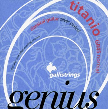 Galli Genius Titanio GR45 NT Classical Guitar Strings, Full Set