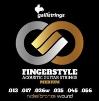Galli GFS 1356 Nickel Bronze Wound Acoustic Strings Med 13-56