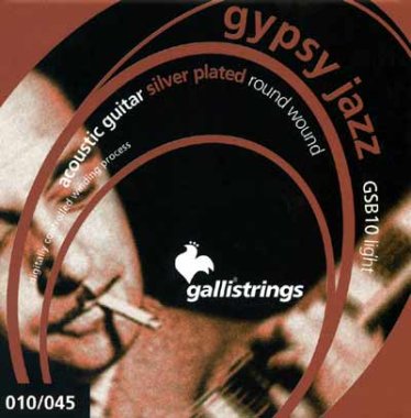 Galli GSB10 Gypsy Jazz Silver Plated Acoustic Ball End Light 10-45