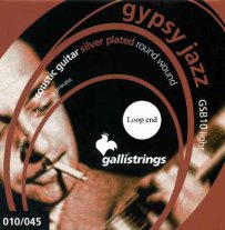 Galli GSB10-LE Gypsy Jazz Silver Plated Acoustic Loop End Light 10-45
