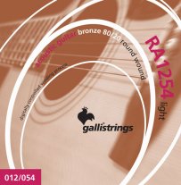 Galli RA1254 80/20 Bronze Acoustic Guitar Strings Lt 12-54