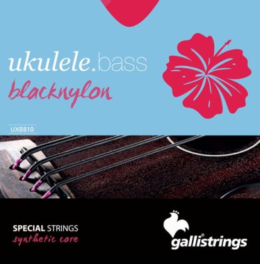 Galli UXB810 Black Nylon Tapewound Ukulele Bass Strings - 23" scale