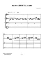 Gallino | Milonga para Franchino for 4 guitars