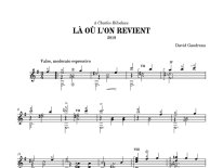Gaudreau | La ou l'on revient for solo guitar