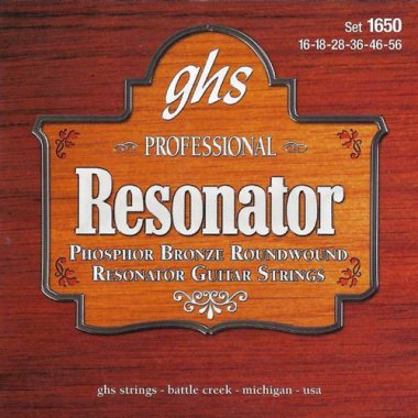GHS 1650 Americana Dobro Resonator Phos. Bronze Roundwound Strings