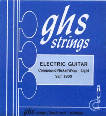 GHS 1800 Compound Nickel Rollerwound Electric Guitar Light 11-52