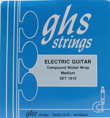 GHS 1810 Compound Nickel Rollerwound Electric Guitar Medium 12-54