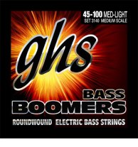 GHS 3140 Boomers Roundwound Electric Bass Strings 45-100 Med Scale