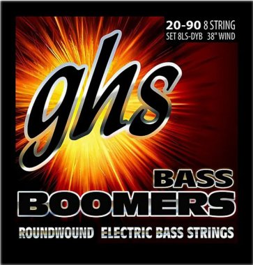 GHS 8LS-DYB Boomers Roundwound 8 String Bass Strings 20-90 38" Wind