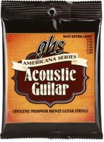 GHS Americana Cryogenic Treated Acoustic Guitar Strings Ex Lt 11-50