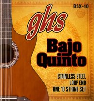 GHS Bajo Quinto Ten String Stainless Steel BSX-10, Full set