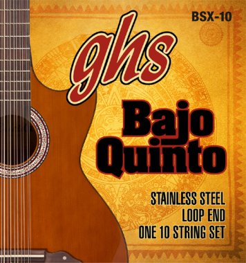 GHS Bajo Quinto Ten String Stainless Steel BSX-10, Full set