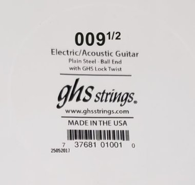 GHS Boomers Plain Steel .0095 Single String