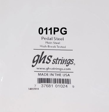 GHS Boomers Plain Steel .011 High Break Single String