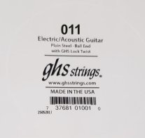 GHS Boomers Plain Steel .011 Single String