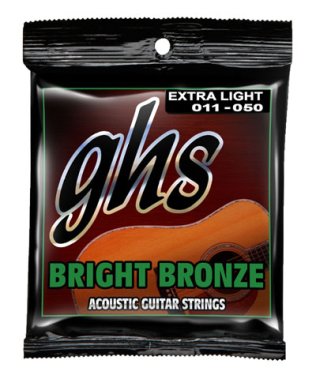 GHS Bright Bronze 80/20 BB20X Acoustic Guitar Strings Ex Lt 11-50