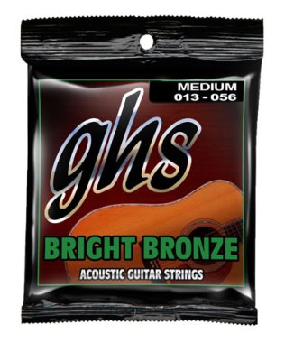 GHS Bright Bronze 80/20 BB40M Acoustic Guitar Strings Med 13-56