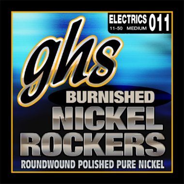 GHS Burnished Pure Nickel Rockers BNR-M Electric Guitar 11-50