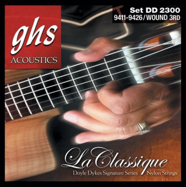 GHS DD2300 Doyle Dykes Signature Wnd 3rd Guitar Strings, Full Set