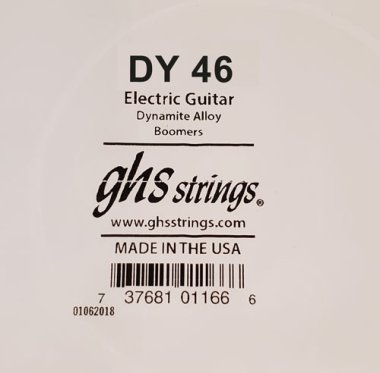 GHS DY46 Boomers .046 Dynamite Alloy Wound Single Guitar String