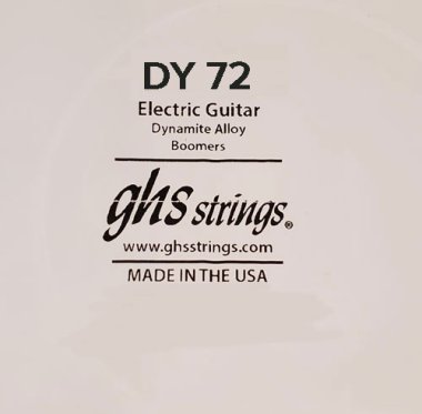 GHS DY72 Boomers .072 Compound Wound Single Guitar String