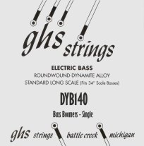 GHS DYB140 Bass Boomers .140 Roundwound, Electric Bass Single String