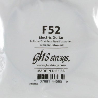 GHS F52 Precision Flatwound .052 Stainless Steel Single String