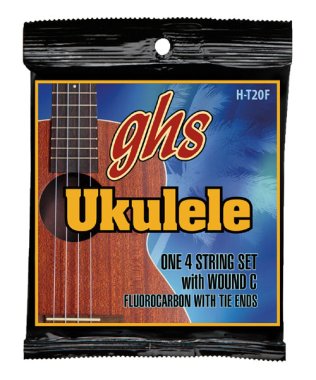 GHS H-T20F Fluorocarbon Ukulele Strings, Tenor Fingerstyle, Wound C