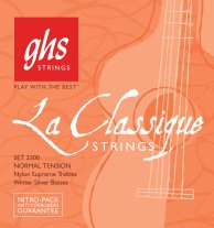 GHS La Classique 2300 NT Classical Guitar Strings, Full Set