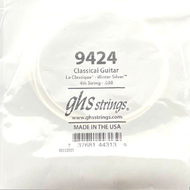 GHS La Classique 9424 - 4th string (D) .030 Winter Silver wound