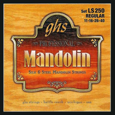 GHS LS250 Silk & Steel Mandolin Strings, Loop End Regular Gauge 11-40