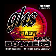 GHS M3045F Boomers Flea Signature Electric Bass Strings 45-105, Medium
